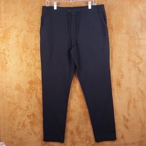 CHARTER CLUB Womens Pants Large Black Pull On Tapered Leg Drawstring Stretch